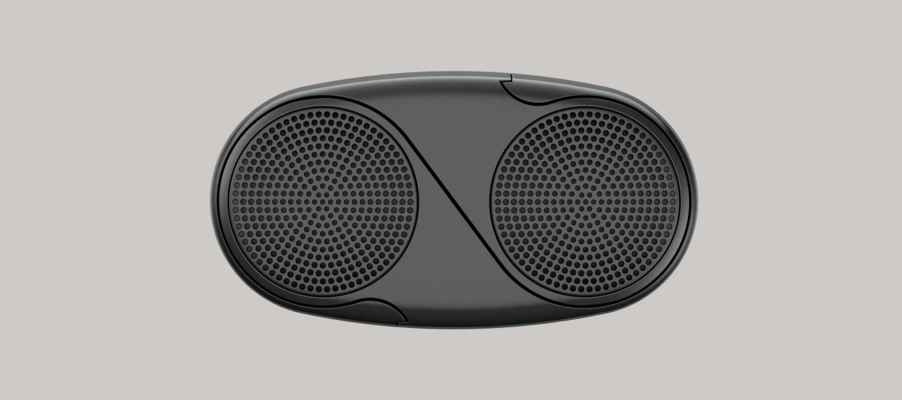 The CoAudio OneTwo speaker closed as a single unit