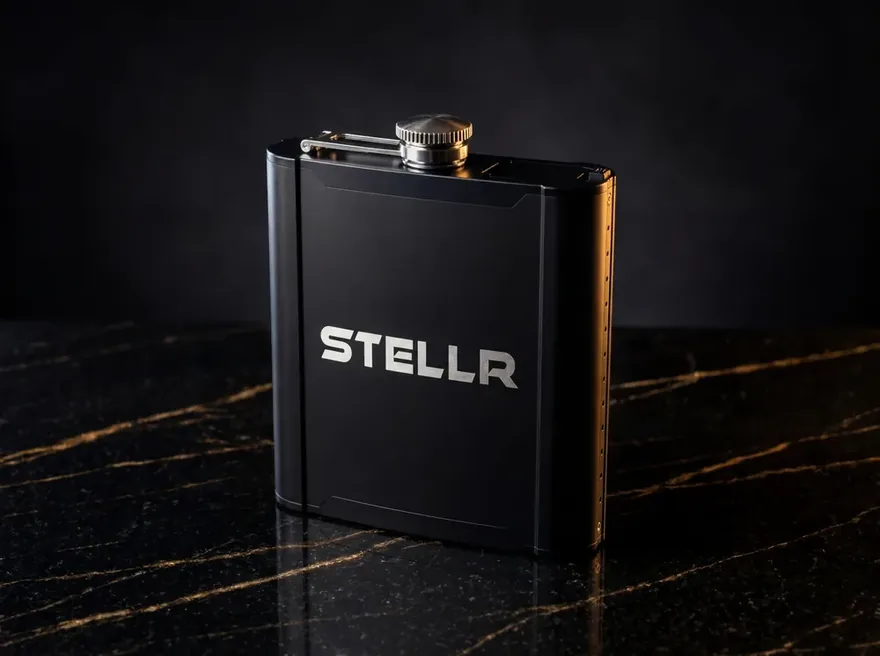 STELLR matte-black flask